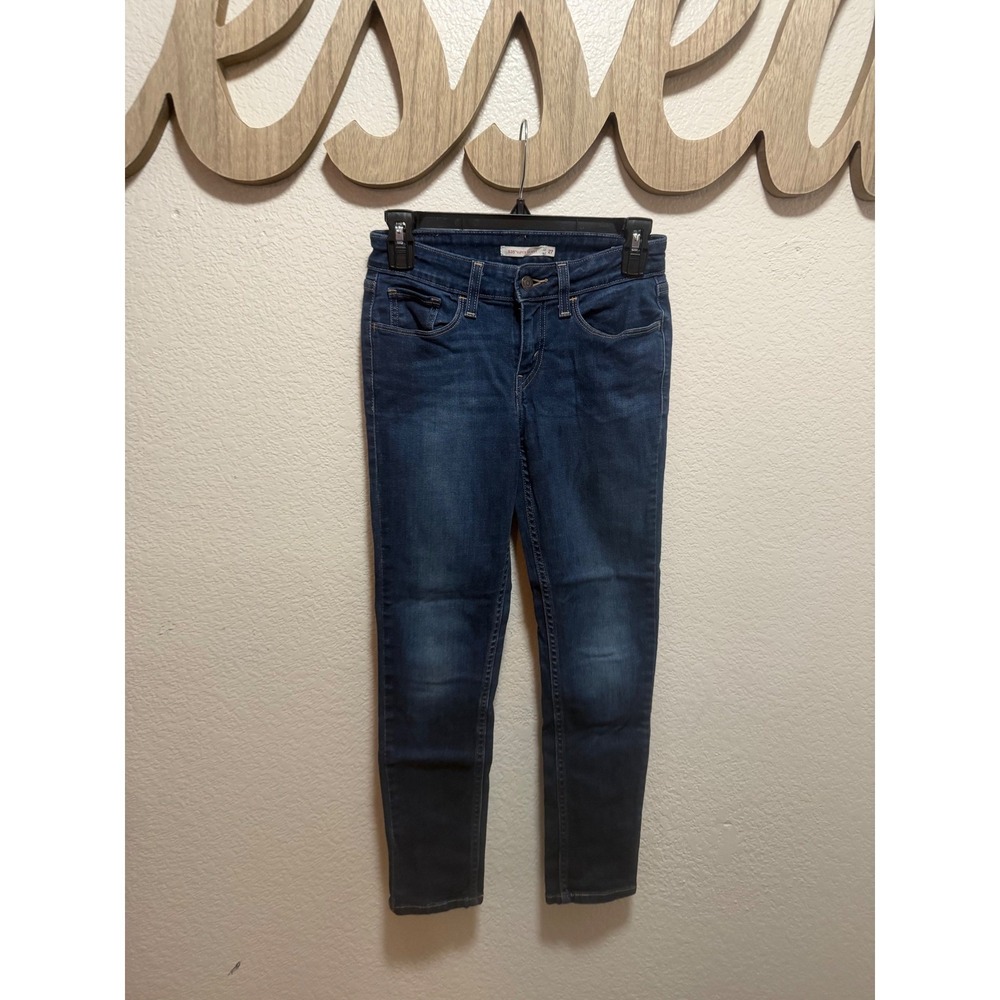 Levis 535 Super Skinny Jeans Womens 27 Dark Wash Blue Denim Stretch Pants